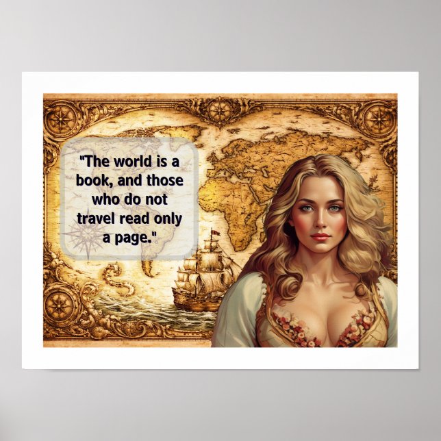 Poster O mundo é um livro (Frente)
