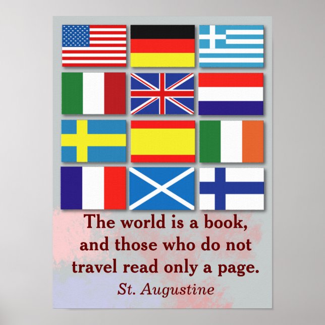 Poster O mundo é um livro - Rua. Agostinho (Frente)