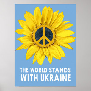Poster O Mundo Fica Com A Ucrânia