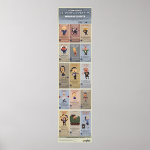 Poster O mundo maravilhoso dos clientes