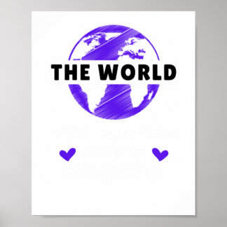 Poster O Mundo Precisa de Mais Meninas que Jogam Basquete