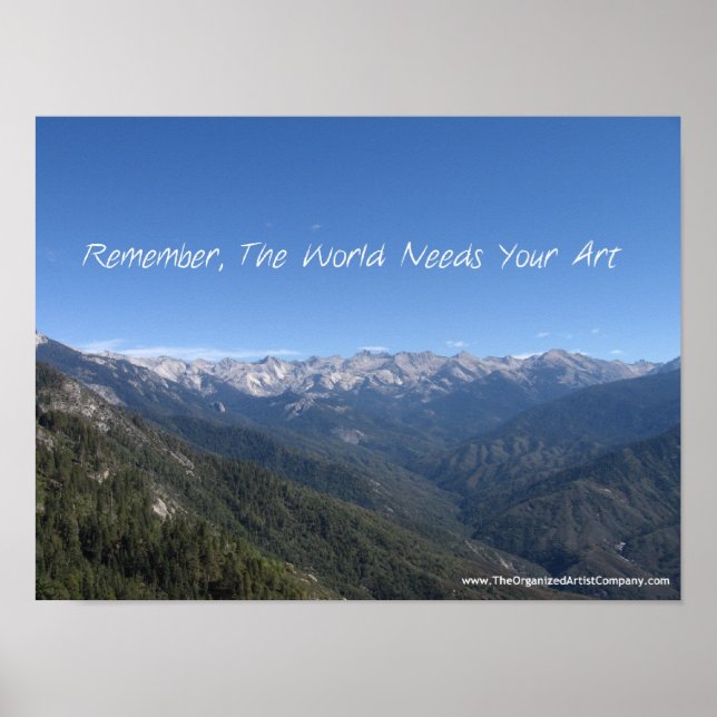 Póster O mundo precisa de sua arte (Frente)