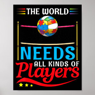 Poster O Mundo Precisa De Todos Os Tipos De Jogadores Vol