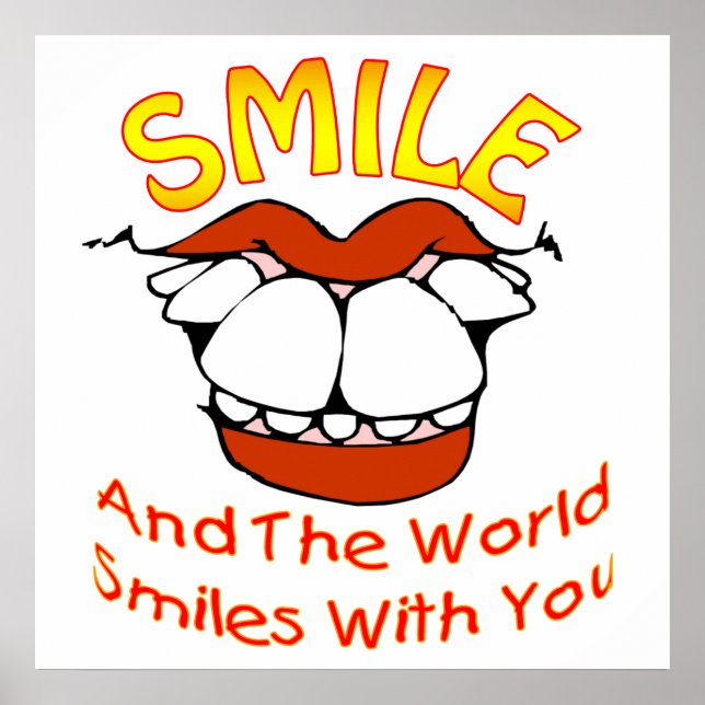 Póster O mundo sorri com você (1) (Frente)