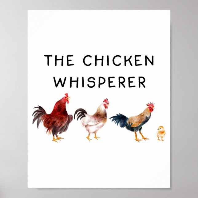 Poster O Murmurador de Frango Engraçado  (Frente)
