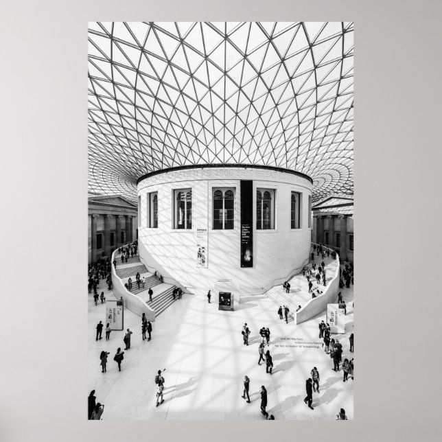 POSTER O MUSEU BRITÂNICO, LONDRES, REINO UNIDO (Frente)