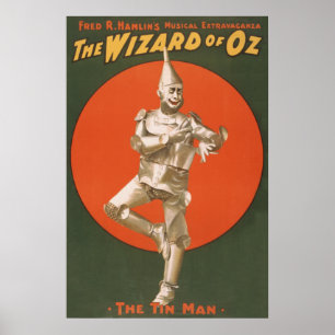 Póster O Musical de mágico de Oz - homem da lata