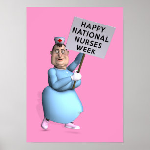 Póster O nacional feliz nutre a semana!