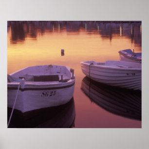 Póster O nascer do sol sobre o porto de Formando Stari co