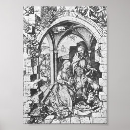 Poster O Nascimento de Jesus (por Martin Schongauer)