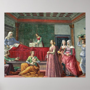 Póster O nascimento de St John o baptista (fresco) (veja