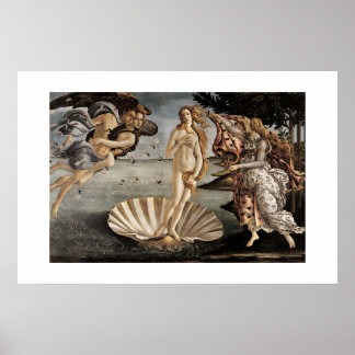 Poster O Nascimento de Vênus de Sandro Botticelli (1485)