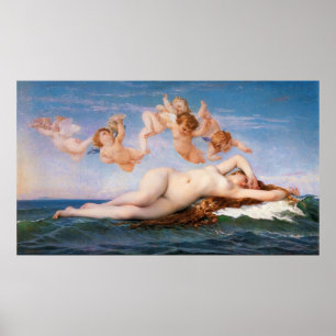 Póster O nascimento de Venus por Alexandre Cabanel desde