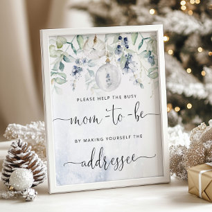 Poster O Natal ajudará a mãe ocupada a escolher um envelo