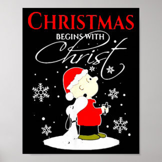 Poster O Natal Começa Com Cristo Presente De Natal