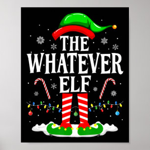 Poster O Natal da Família do Elfo Divertido Whatever 