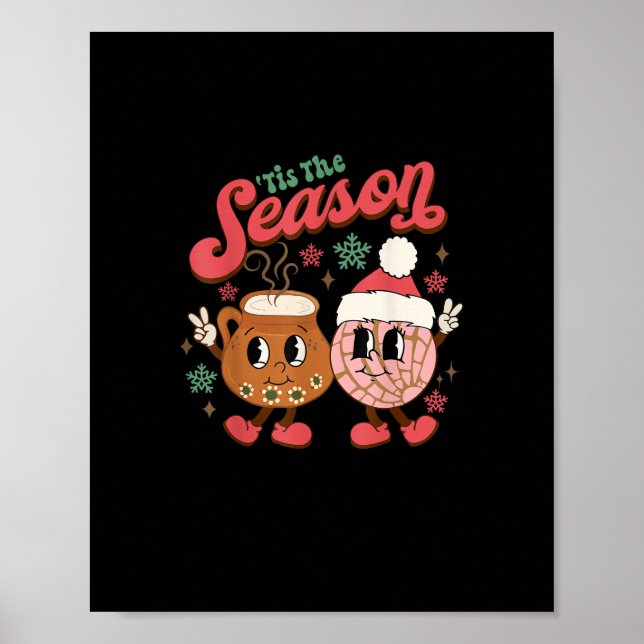 Poster O Natal É a Temporada Mexicana Concha Pan Dulce  (Frente)
