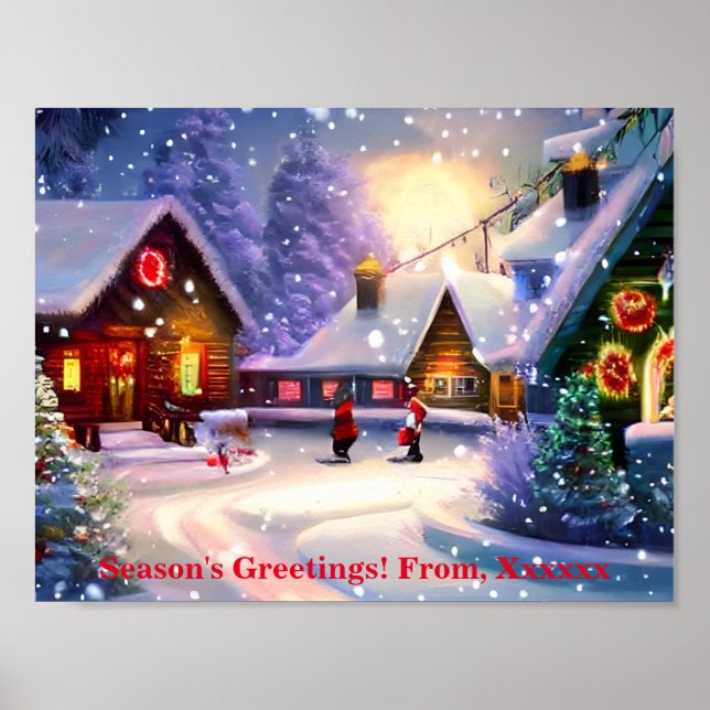 Poster O Natal está chegando. (Frente)