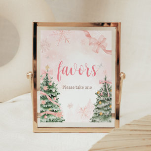 Poster O Natal Rosa É Frio Fora Dos Favores Do Chá de fra