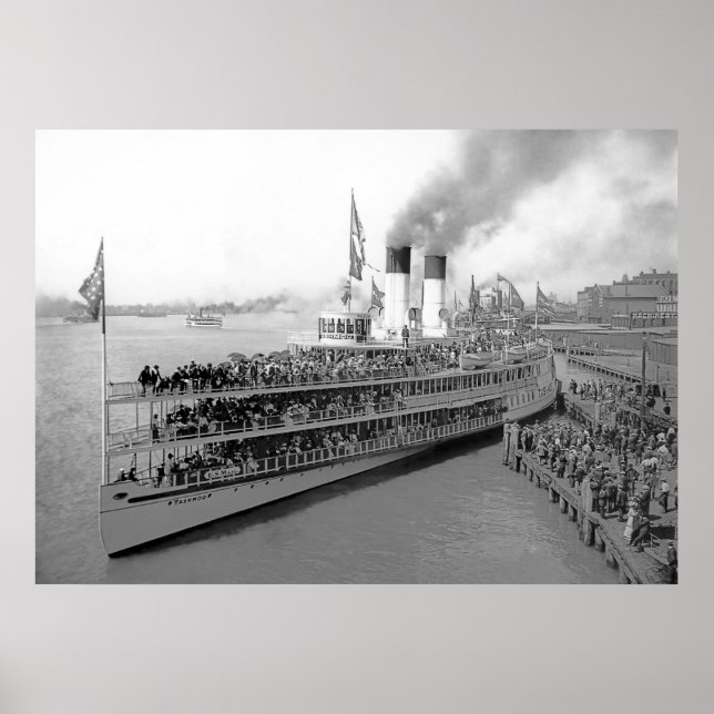 Póster O Navio a vapor Tashmoo (Frente)