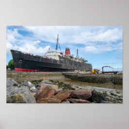 Poster O Navio Abandonado TSS Duke of Lancaster