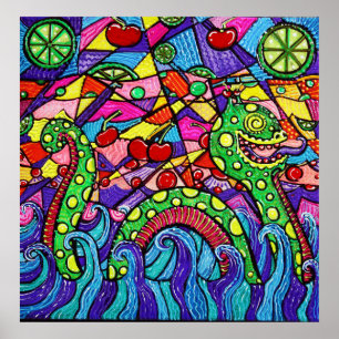 Póster O Nessie ama a cereja Limeade