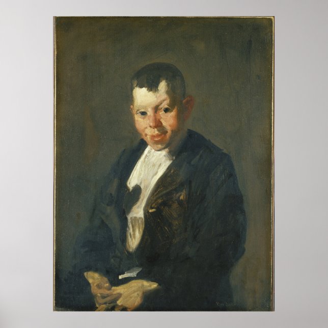 Poster O Newsboy de George Bellows (Frente)