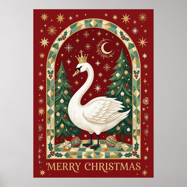 Poster O Noel do Cisne Soberano (Frente)