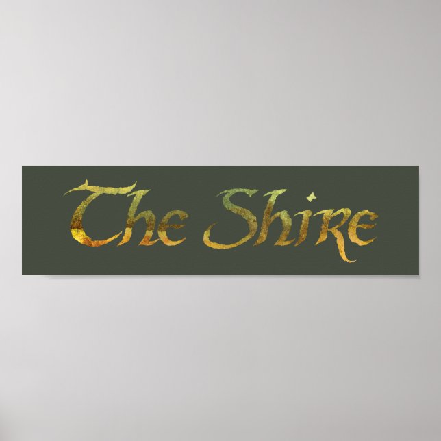 Poster O nome SHIRE™ foi texturizado (Frente)
