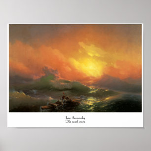Póster O nono waterscape do seascape de Ivan Aivasovsky
