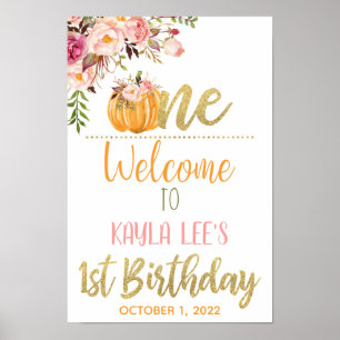 Poster O nosso pequeno sinal de boas-vindas da Pumplin - 