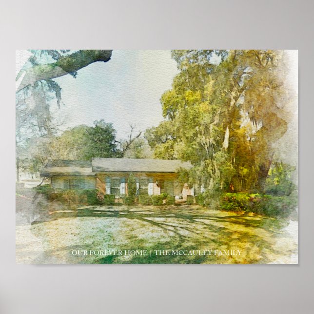 Poster O nosso teste de retrato personalizado da casa par (Frente)