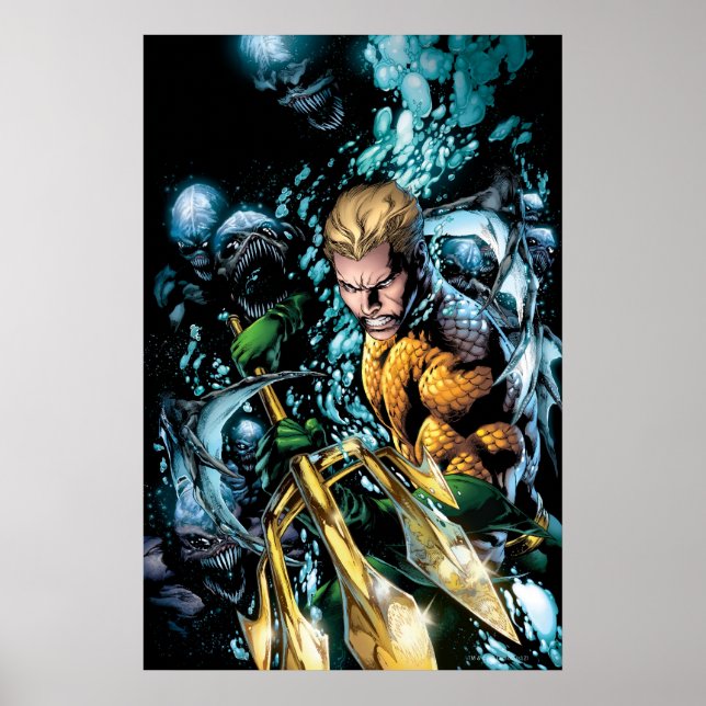 Póster O novo 52 - Aquaman #1 (Frente)