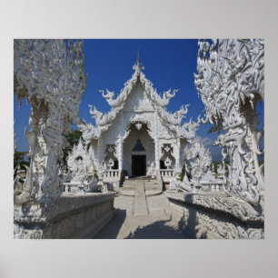 Poster O novo templo todo branco de Wat Rong Khun em