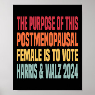 Poster O Objetivo Deste Posto É A Menopausa Female Harri