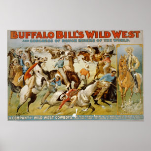 Poster O oeste selvagem de Buffalo Bill