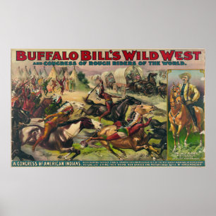 Póster O Oeste Selvagem de Buffalo Bill [1899]