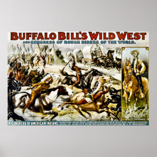 Póster O oeste selvagem de Buffalo Bill - um congresso