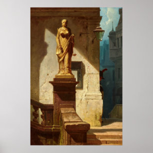 Poster O Olho da Lei, Justiça de Carl Spitzweg