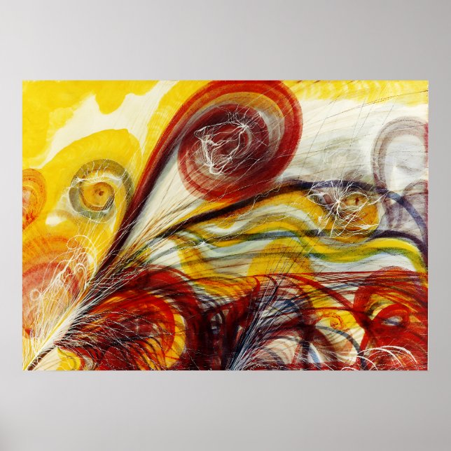 Poster O Olho de Deus por Georgiana Houghton (Frente)