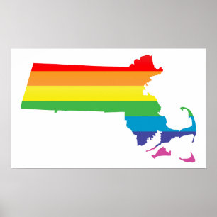 Poster o orgulho de Massachusetts.