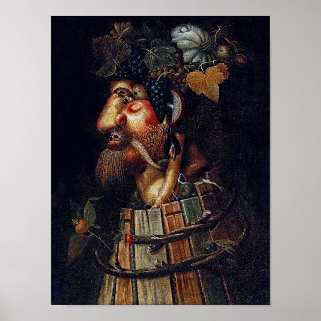 Poster O outono, Arcimboldo (Frente)