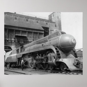Póster O Pacífico Railway do sul PS-4 #1380