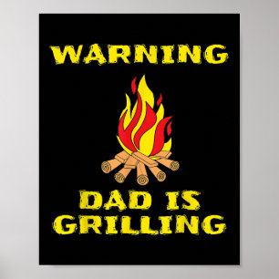 Poster O pai É Engraçado Pelo Presente Para O Churrasco D