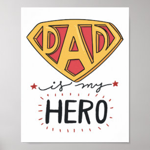 Poster O PAI é meu dia dos pais do herói