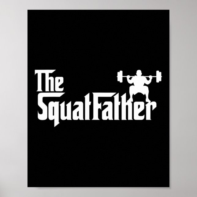 Poster O Pai Esquadrão Workout Bodybuilder (Frente)