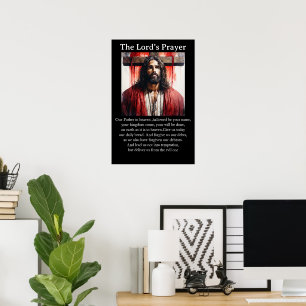 Poster O Pai Nosso Jesus Cristo de Pé Solenemente