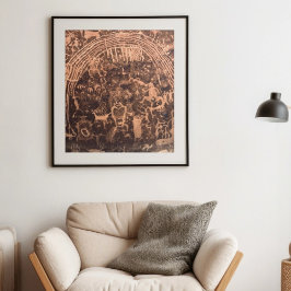 Poster O Painel de Rochester Pictografo Utah