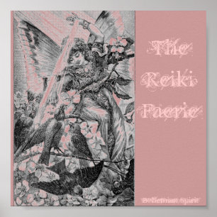 Póster O país das fadas de Reiki, espírito boémio     