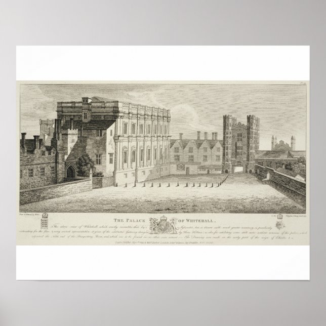 Poster O Palácio de Whitehall, de um desenho na Pep (Frente)